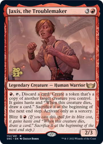 Jaxis, the Troublemaker (112), Prerelease Cards — Magic card price