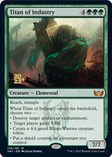 Titan of Industry (159), Prerelease Cards — Magic card price