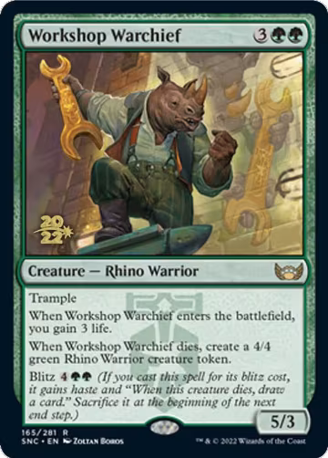 Workshop Warchief (165), Prerelease Cards — Magic card price