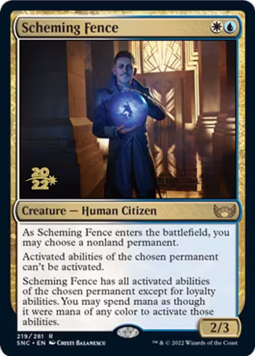 Scheming Fence (219), Prerelease Cards — Magic card price