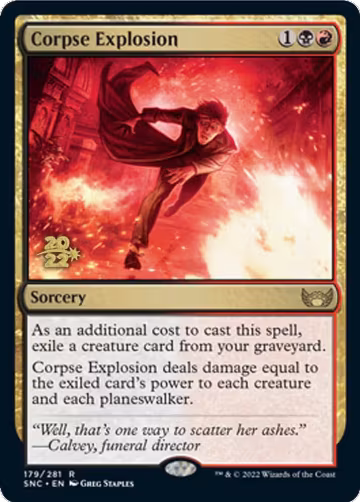 Corpse Explosion (179), Prerelease Cards — Magic card price
