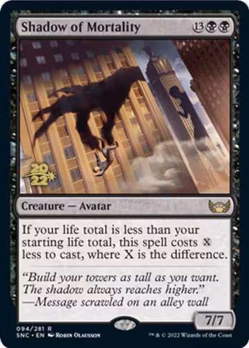 Shadow of Mortality (94), Prerelease Cards — Magic card price