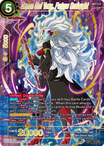 Demon God Towa, Furious Onslaught (SPR) (BT17-115), Ultimate Squad — DB Super card price