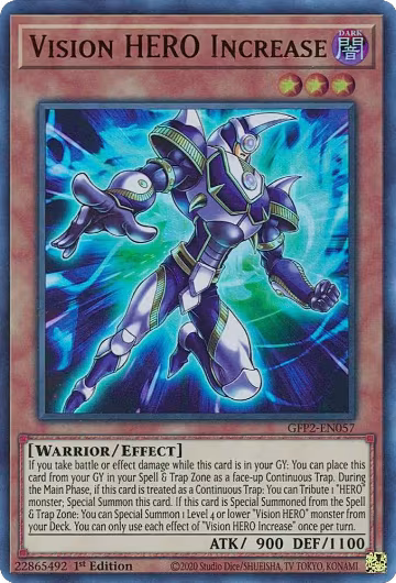 Vision HERO Increase (GFP2-EN057), Ghosts From the Past: The 2nd Haunting — Yu-Gi-Oh! card price