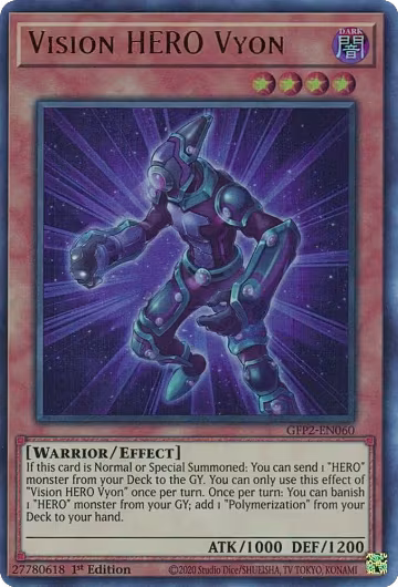 Vision HERO Vyon (GFP2-EN060), Ghosts From the Past: The 2nd Haunting — Yu-Gi-Oh! card price
