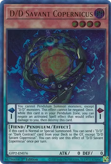 D/D Savant Copernicus (GFP2-EN076), Ghosts From the Past: The 2nd Haunting — Yu-Gi-Oh! card price