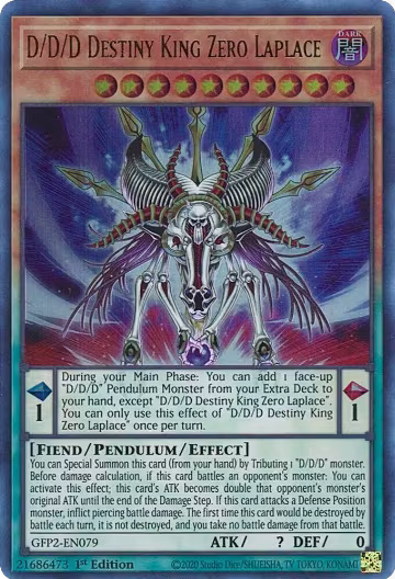 D/D/D Destiny King Zero Laplace (GFP2-EN079), Ghosts From the Past: The 2nd Haunting — Yu-Gi-Oh! card price