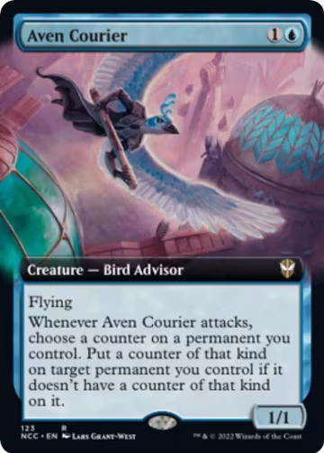 Aven Courier (Extended Art) (123), Commander: Streets of New Capenna — Magic card price