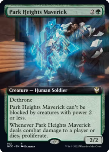 Park Heights Maverick (Extended Art) (163), Commander: Streets of New Capenna — Magic card price
