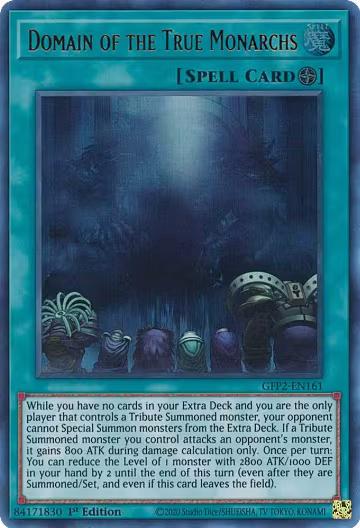 Domain of the True Monarchs (GFP2-EN161), Ghosts From the Past: The 2nd Haunting — Yu-Gi-Oh! card price