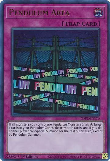 Pendulum Area (GFP2-EN170), Ghosts From the Past: The 2nd Haunting — Yu-Gi-Oh! card price