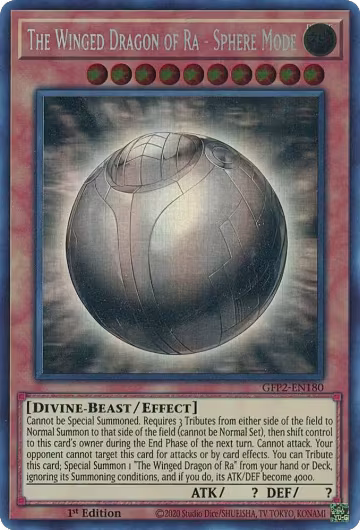 The Winged Dragon of Ra - Sphere Mode (Ghost Rare) (GFP2-EN180), Ghosts From the Past: The 2nd Haunting — Yu-Gi-Oh! card price