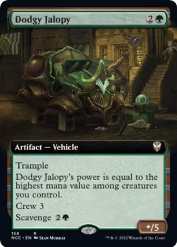 Dodgy Jalopy (Extended Art) (158), Commander: Streets of New Capenna — Magic card price