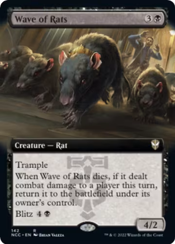 Wave of Rats (Extended Art) (142), Commander: Streets of New Capenna — Magic card price