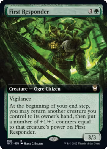 First Responder (Extended Art) (160), Commander: Streets of New Capenna — Magic card price