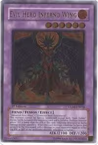 Evil Hero Inferno Wing (UTR) (GLAS-EN038), Gladiator's Assault — Yu-Gi-Oh! card price