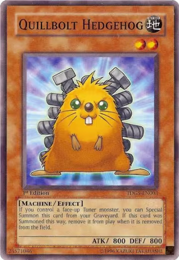 Quillbolt Hedgehog (TDGS-EN003), The Duelist Genesis — Yu-Gi-Oh! card price