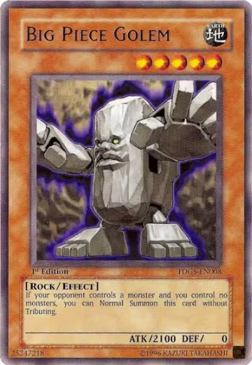 Big Piece Golem (TDGS-EN008), The Duelist Genesis — Yu-Gi-Oh! card price