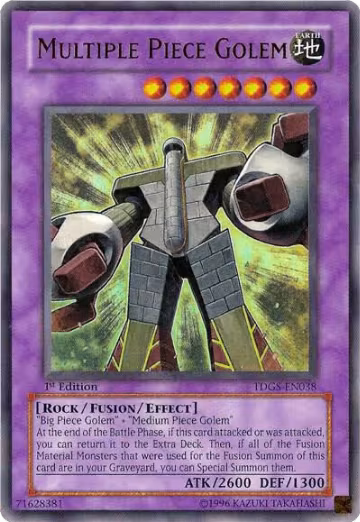 Multiple Piece Golem (TDGS-EN038), The Duelist Genesis — Yu-Gi-Oh! card price
