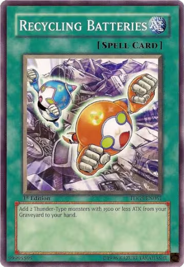 Recycling Batteries (TDGS-EN061), The Duelist Genesis — Yu-Gi-Oh! card price