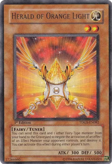 Herald of Orange Light (TDGS-EN082), The Duelist Genesis — Yu-Gi-Oh! card price