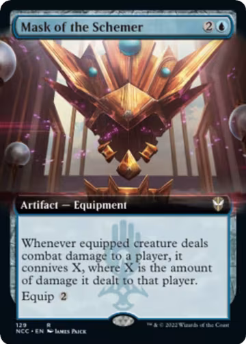 Mask of the Schemer (Extended Art) (129), Commander: Streets of New Capenna — Magic card price