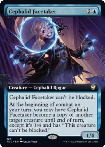 Cephalid Facetaker (Extended Art) (124), Commander: Streets of New Capenna — Magic card price