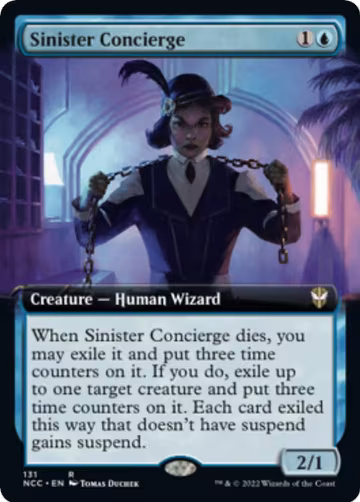 Sinister Concierge (Extended Art) (131), Commander: Streets of New Capenna — Magic card price