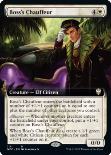 Boss's Chauffeur (Extended Art) (114), Commander: Streets of New Capenna — Magic card price