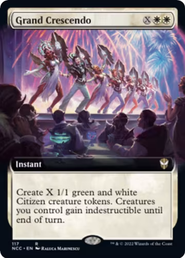 Grand Crescendo (Extended Art) (117), Commander: Streets of New Capenna — Magic card price