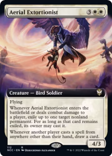 Aerial Extortionist (Extended Art) (112), Commander: Streets of New Capenna — Magic card price