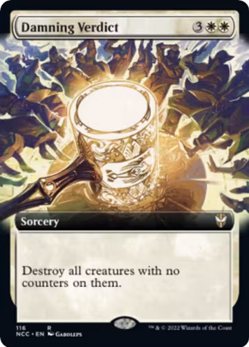 Damning Verdict (Extended Art) (116), Commander: Streets of New Capenna — Magic card price