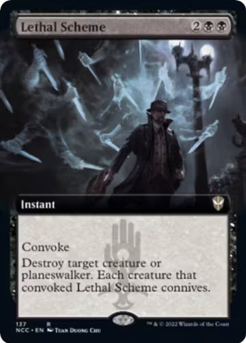 Lethal Scheme (Extended Art) (137), Commander: Streets of New Capenna — Magic card price