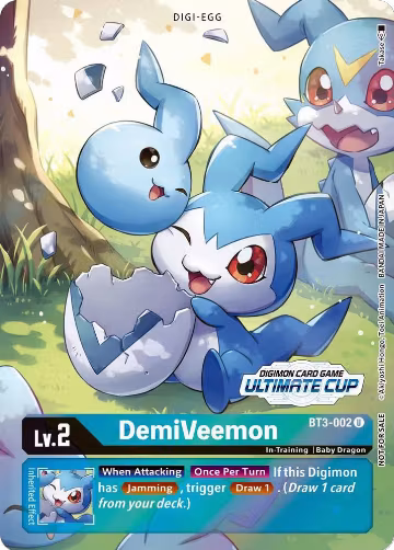 DemiVeemon - BT3-002 (Ultimate Cup 2022) (BT3-002 U), Release Special Booster 1.0 — Digimon card price