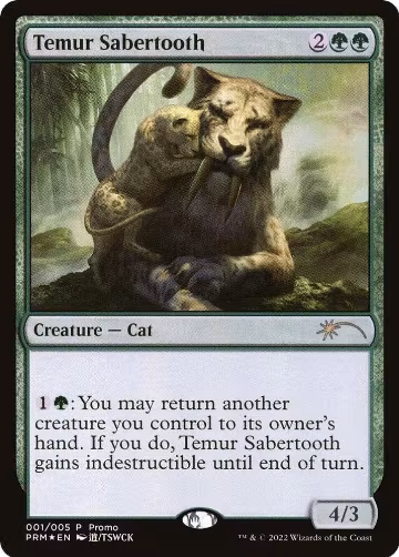 Temur Sabertooth (1), Unique and Miscellaneous Promos — Magic card price