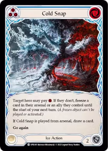 Cold Snap (Blue) (UPR149), Uprising — Flesh & Blood card price