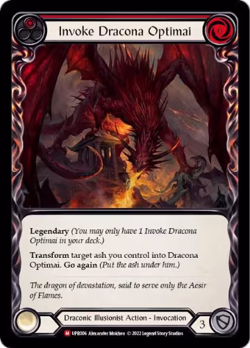 Invoke Dracona Optimai // Dracona Optimai (UPR006), Uprising — Flesh & Blood card price