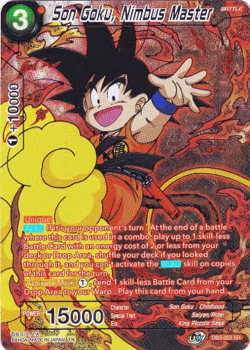 Son Goku, Nimbus Master (DB3-003) — card price