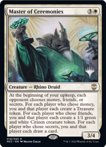 Master of Ceremonies (18), Promo Pack: Streets of New Capenna — Magic card price
