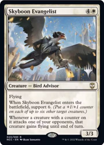 Skyboon Evangelist (20), Promo Pack: Streets of New Capenna — Magic card price