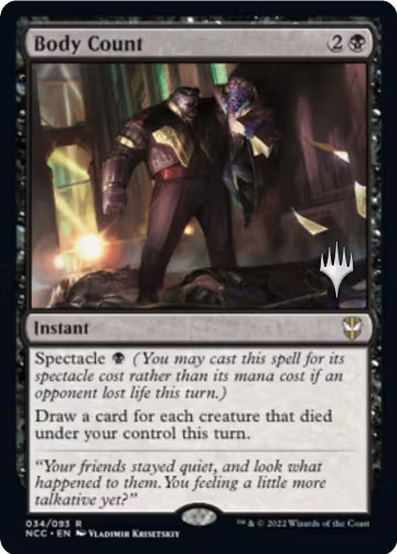 Body Count (34), Promo Pack: Streets of New Capenna — Magic card price
