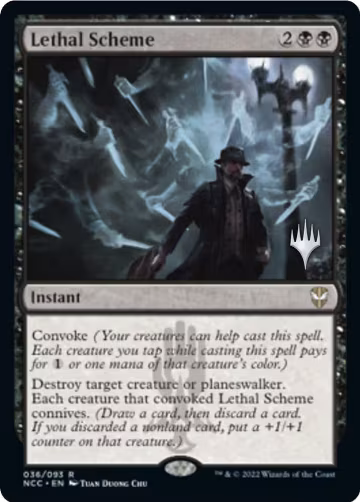 Lethal Scheme (36), Promo Pack: Streets of New Capenna — Magic card price