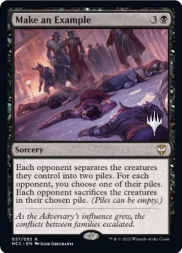 Make an Example (37), Promo Pack: Streets of New Capenna — Magic card price
