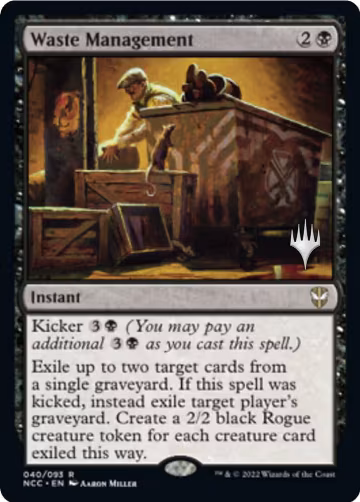 Waste Management (40), Promo Pack: Streets of New Capenna — Magic card price