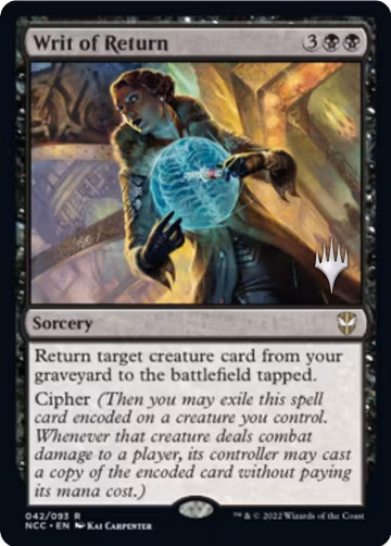 Writ of Return (42), Promo Pack: Streets of New Capenna — Magic card price