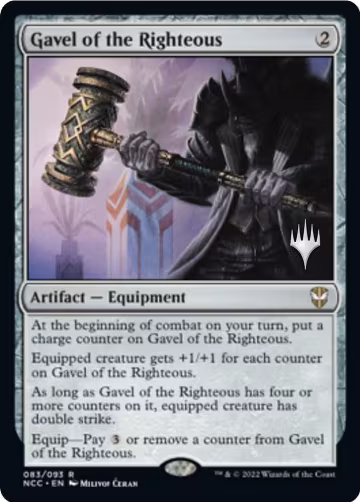 Gavel of the Righteous (83), Promo Pack: Streets of New Capenna — Magic card price