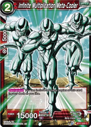 Infinite Multiplication Meta-Cooler (BT17-005) (BT17-005), Ultimate Squad — DB Super card price