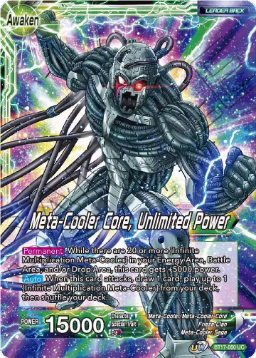 Meta-Cooler // Meta-Cooler Core, Unlimited Power (BT17-060), Ultimate Squad — DB Super card price
