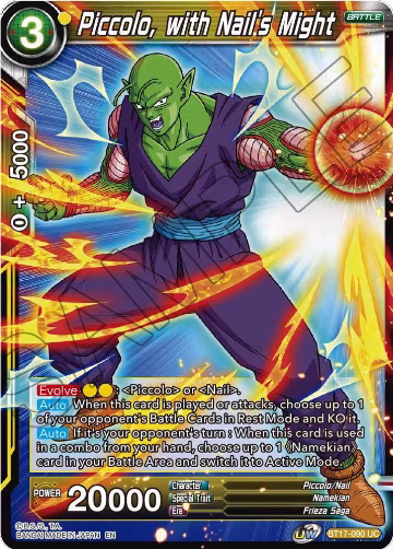 Piccolo, with Nail's Might (BT17-090), Ultimate Squad — DB Super card price