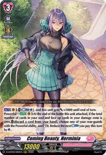 Coming Beauty, Herminia (D-LBT02/002EN), D-LBT02: Lyrical Monasterio ~It's a New School Term!~ — Vanguard card price